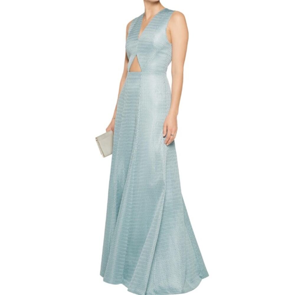 Alexis Vita cut out maxi dress gown teal